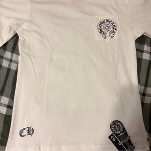 Chrome Hearts White Los Angeles Long Sleeve Shirt Size Medium